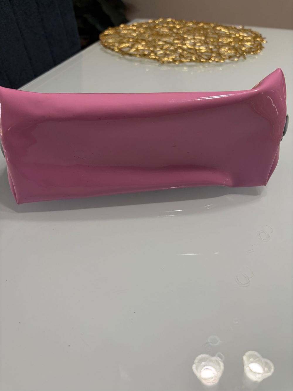 The Crème Shop x Minnie Mouse Pink Polka Dot Cosmetic Bag - Picture 6 of 7